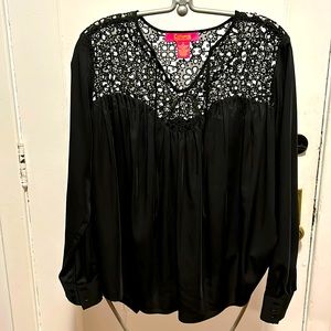 Catherine MaLandrino Black Long Sleeve Shirt